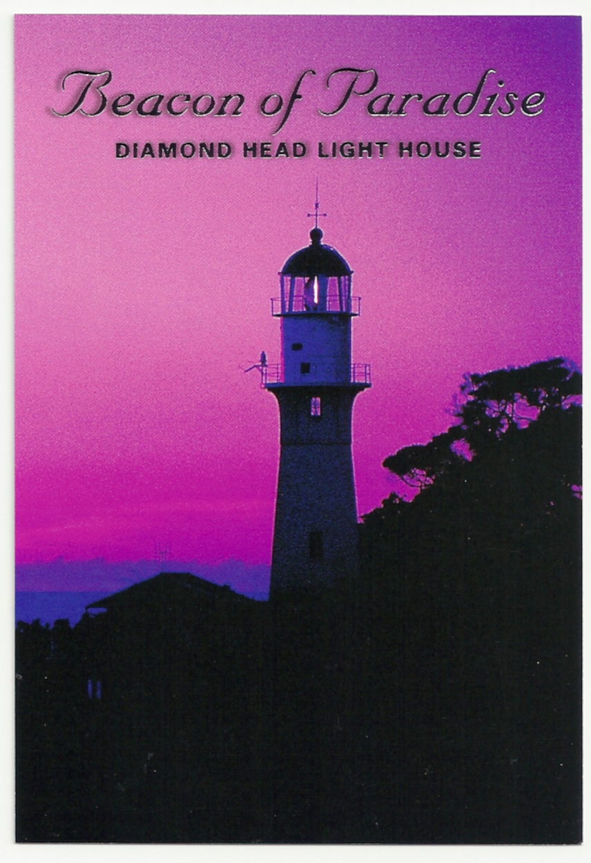 Beacon of Paradise Diamond Head Lighthouse Postcard (HI) - Click Image to Close