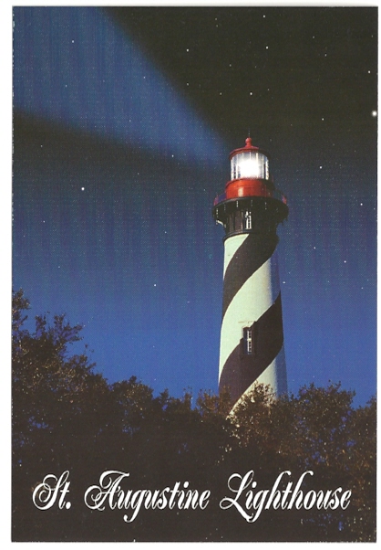 St. Augustine Lighthouse Postcard HPM-135 (FL)