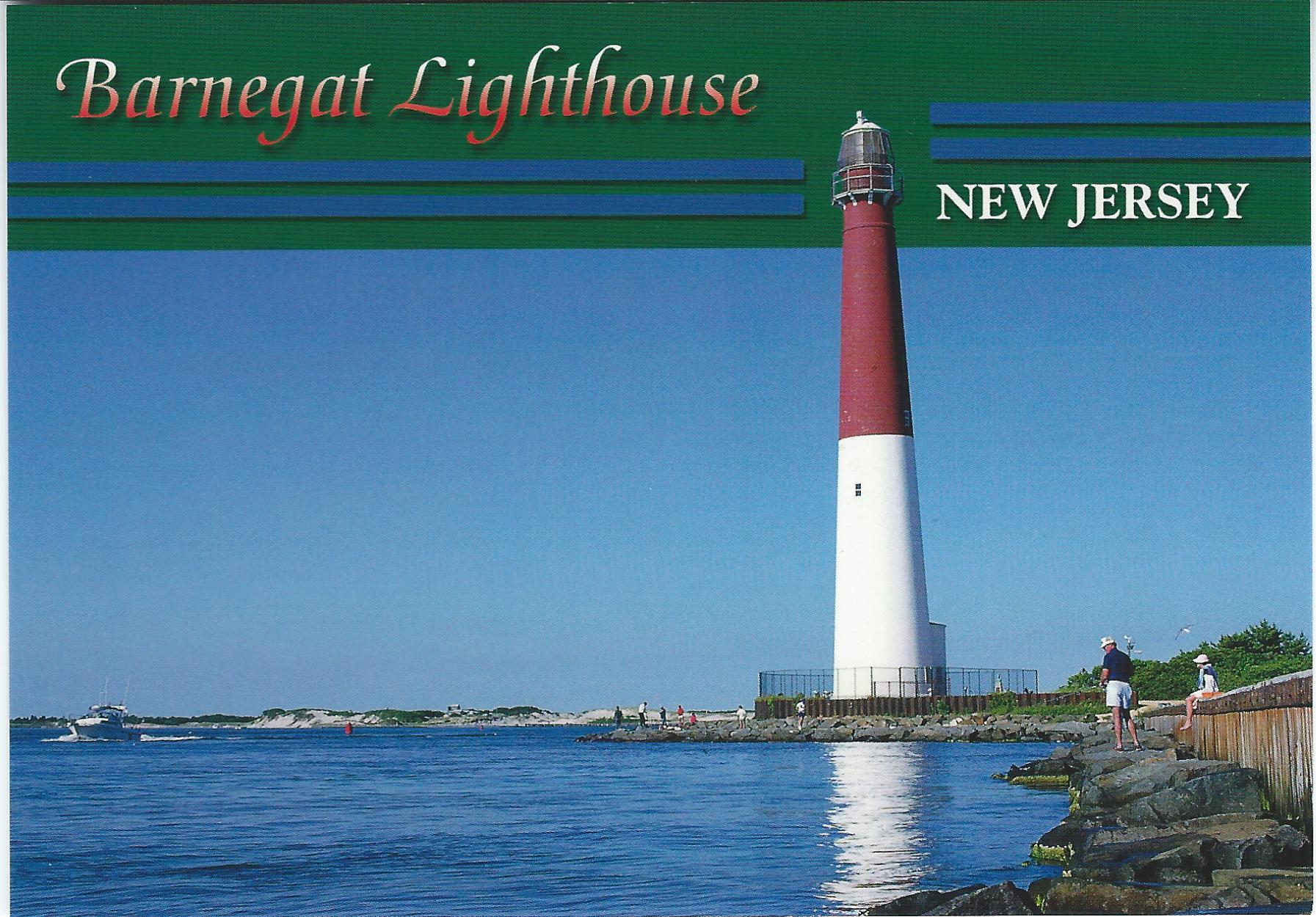 Barnegat Lighthouse Postcard NJ-103 (NJ) - Click Image to Close