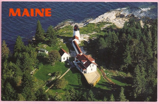 Burnt Island Postcard Light H-284 (ME) - Click Image to Close