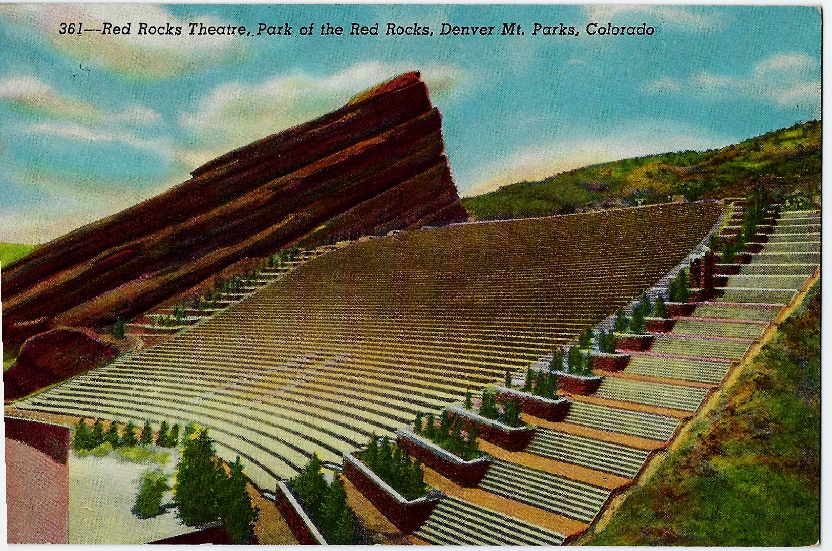 Red Rocks Theatre Park of the Red Rocks Denver Mt. Parks Colorad