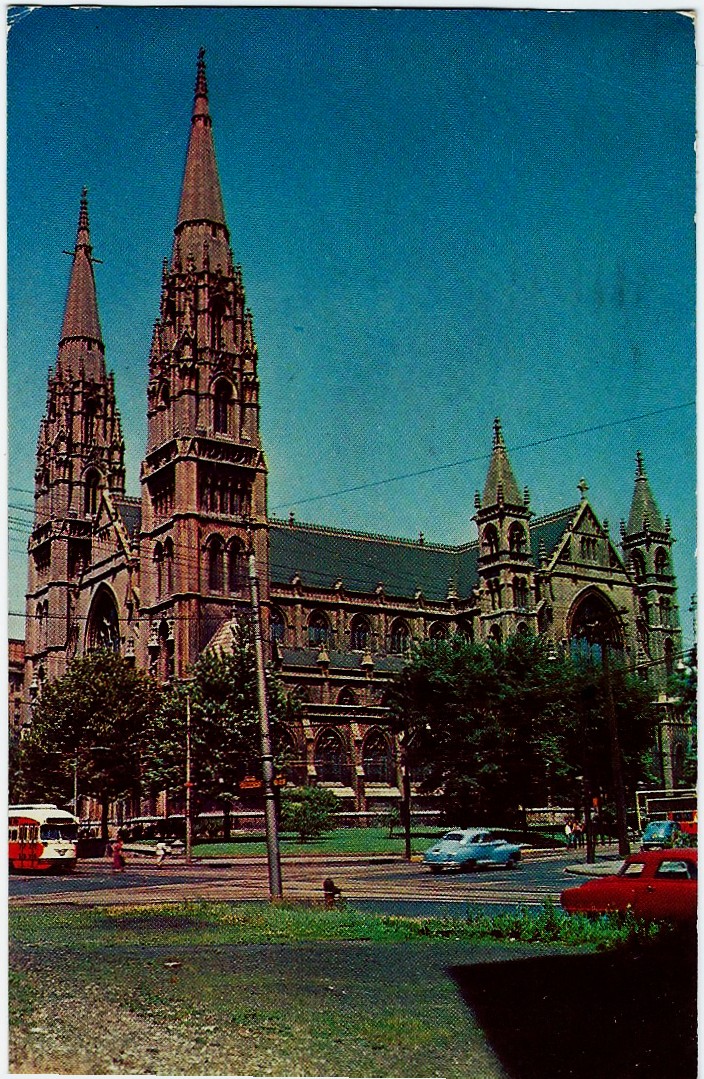 St Paul's Cathedral Pittsburgh PA Postcard P1832