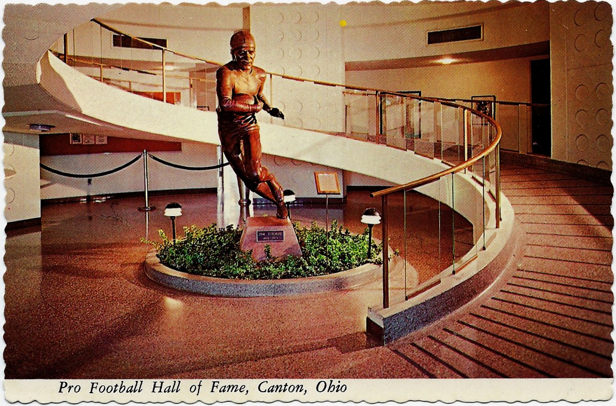 Pro Football Hall of Fame Canton Ohio Jim Thorpe Monument
