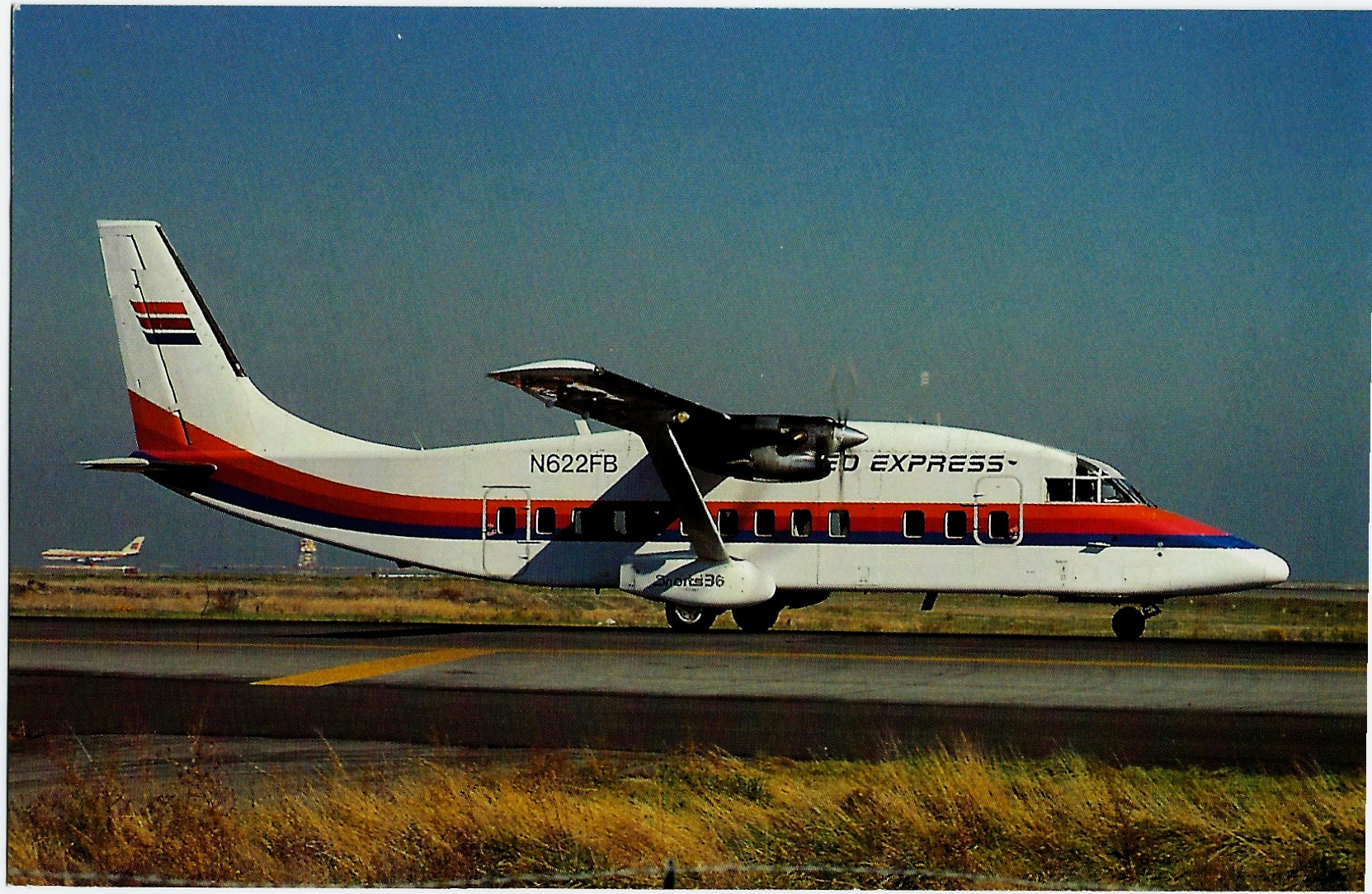 UNITED EXPRESS/WESTAIR Airplane Postcard N622FB