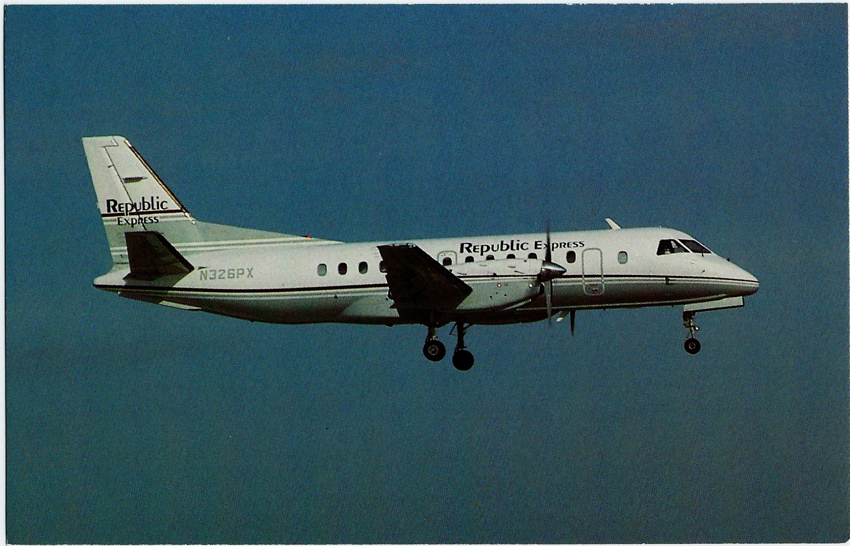 REPUBLIC EXPRESS/EXPRESS AIRLINES I Airplane Postcard N326PX