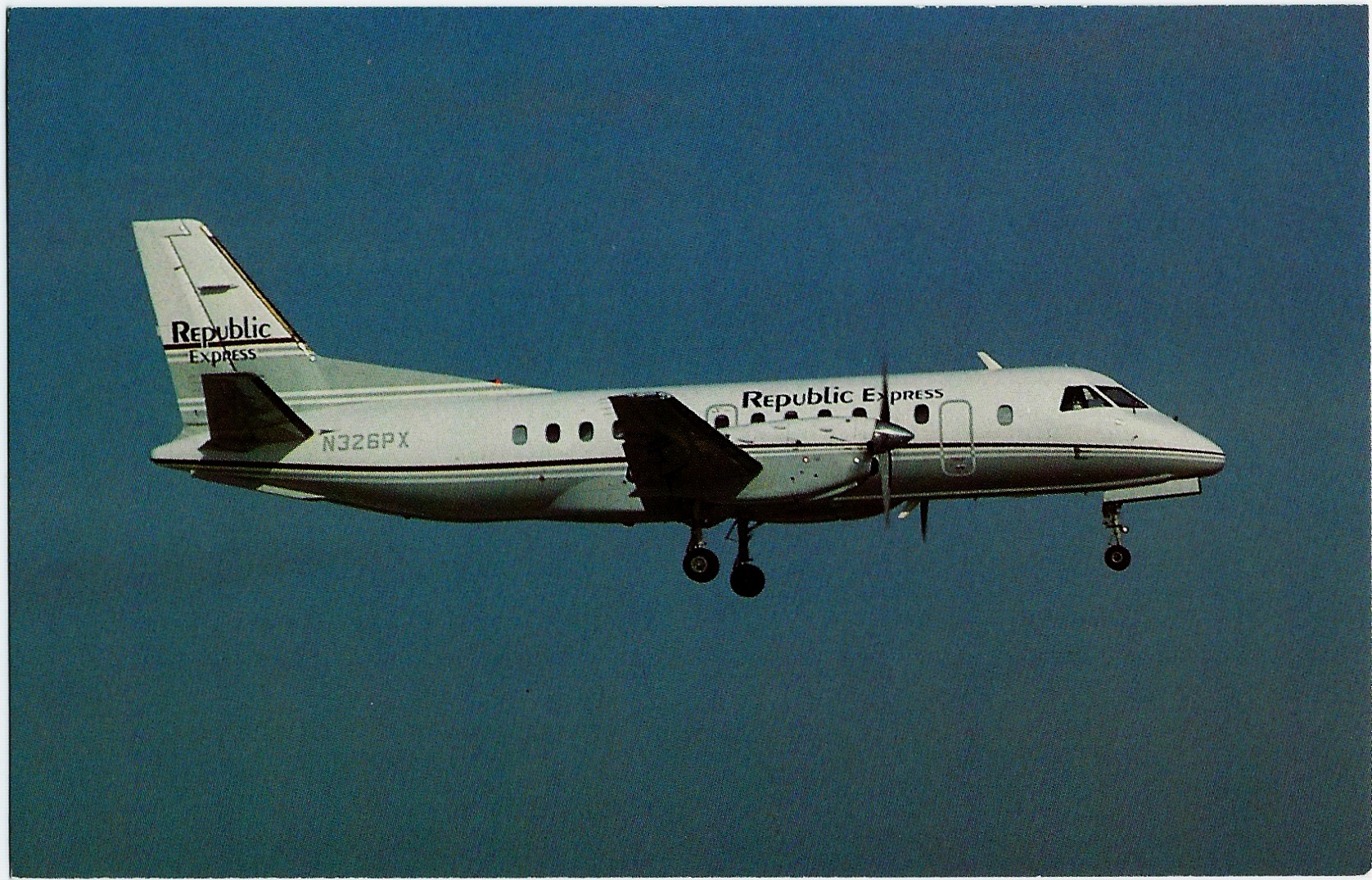 REPUBLIC EXPRESS/EXPRESS AIRLINES I Airplane Postcard N326PX - Click Image to Close