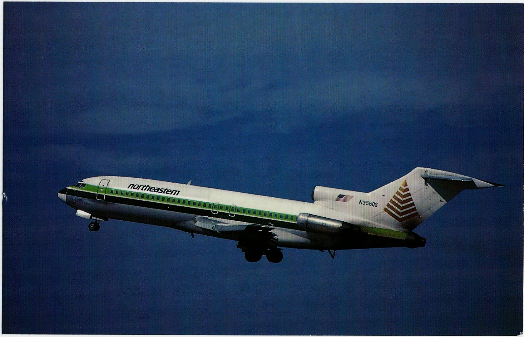 NORTHEASTERN INTERNATIONAL AIRWAYS Airplane Postcard J17162