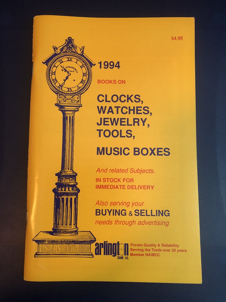 1994 Books on Clocks, Watches, Jewelry, Tools, Music Boxes
