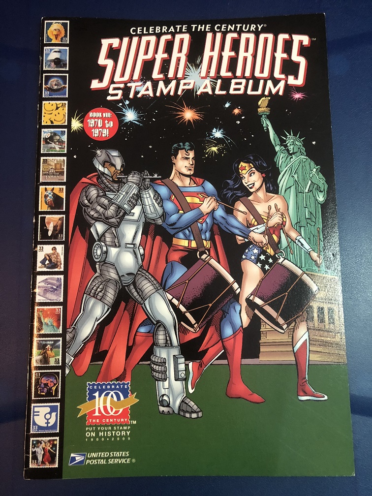 Celebrating the Century Super Heroes Stamp Album Book VIII