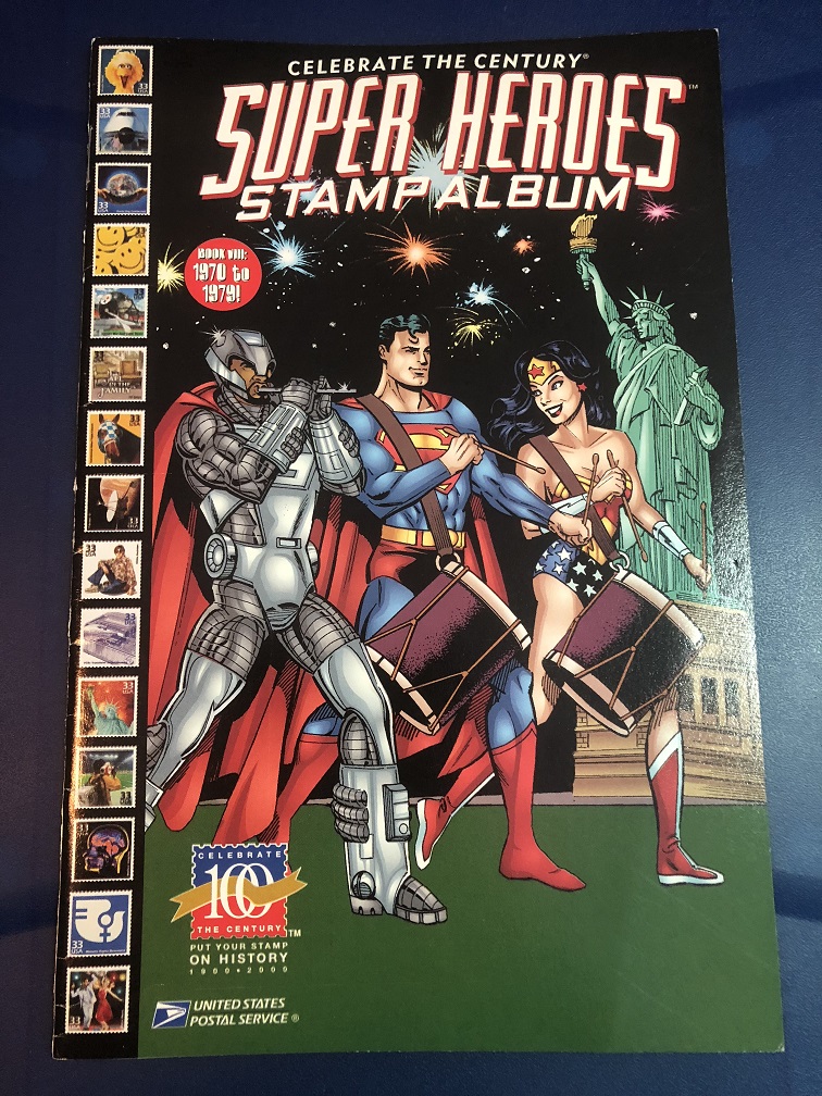 Celebrating the Century Super Heroes Stamp Album Book VIII - Click Image to Close