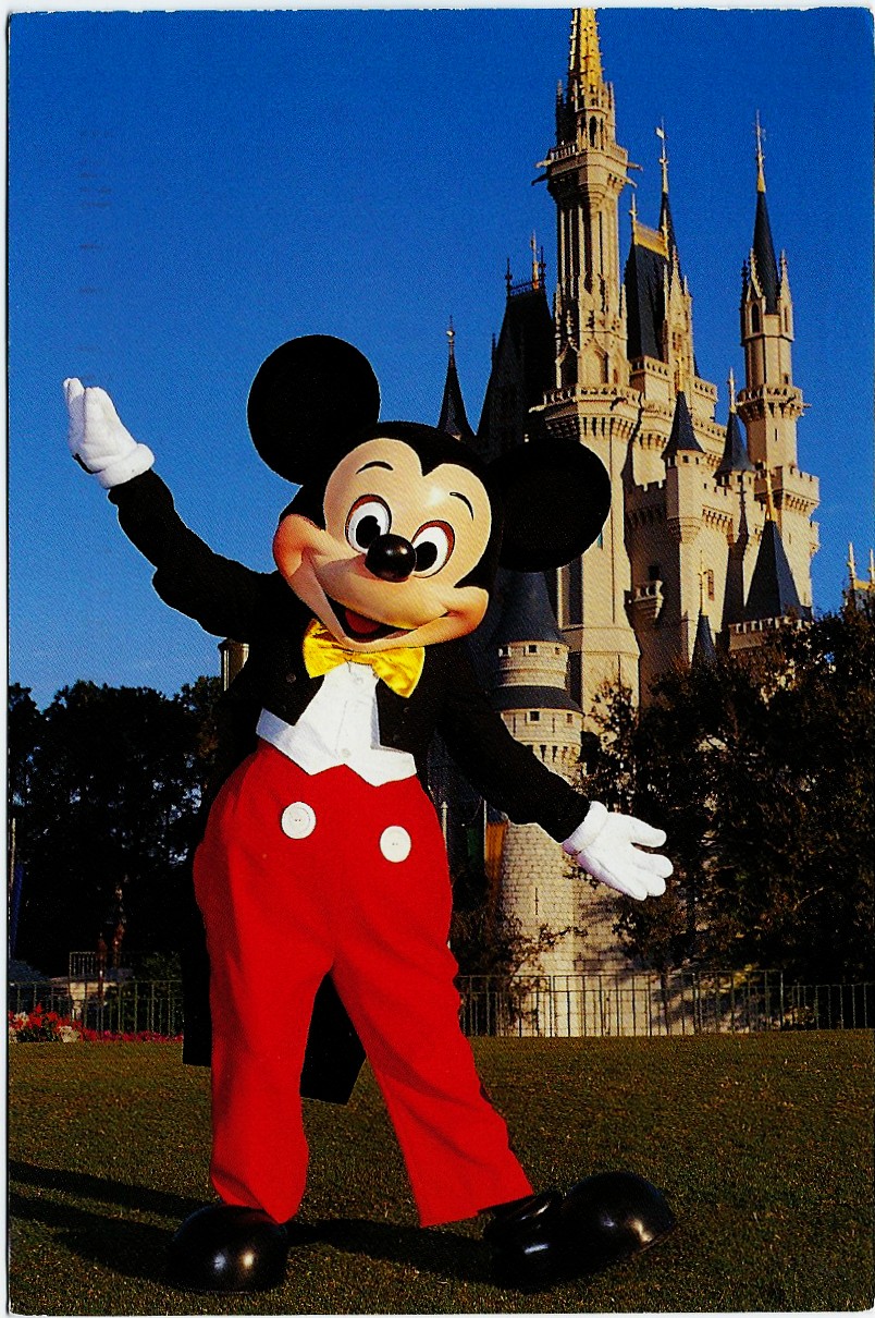 Mickey Mouse Walt Disney World Cinderella Castle