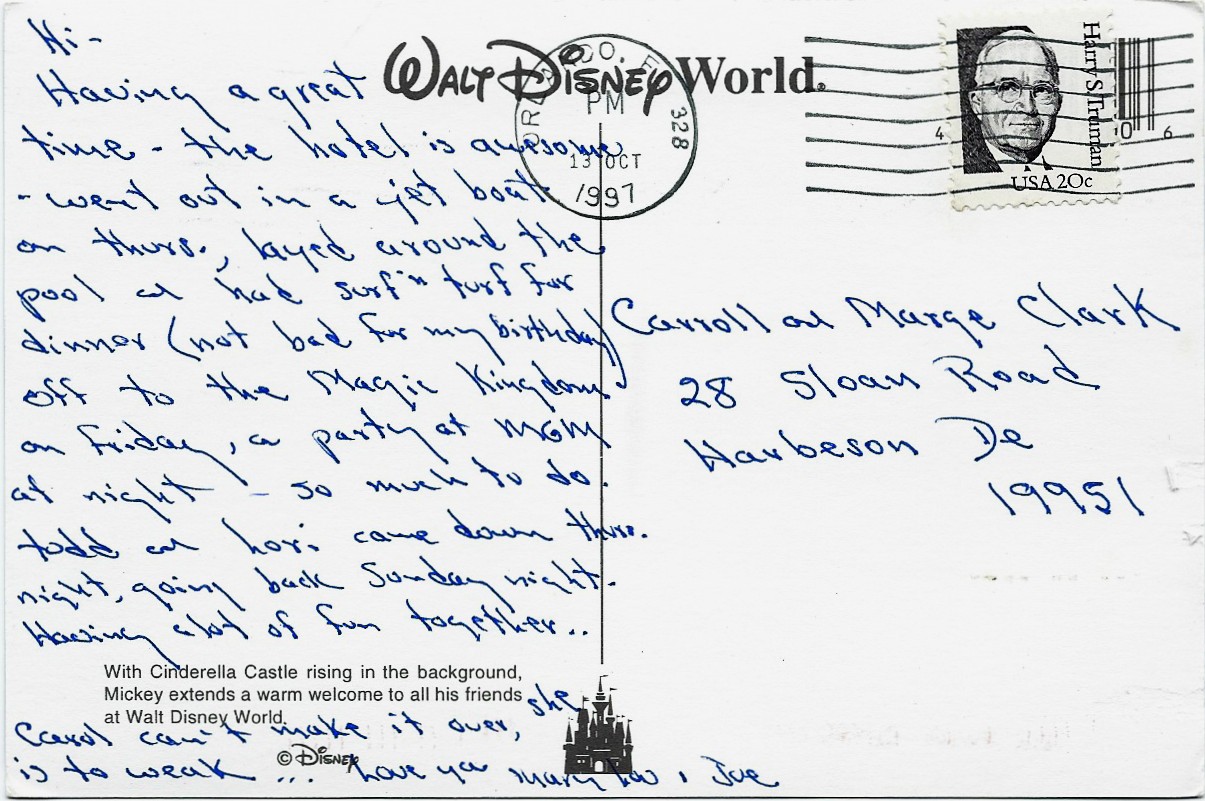 Mickey Mouse Walt Disney World Cinderella Castle