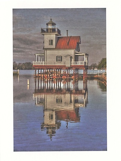 Roanoke River Lighthouse Note Card - Click Image to Close