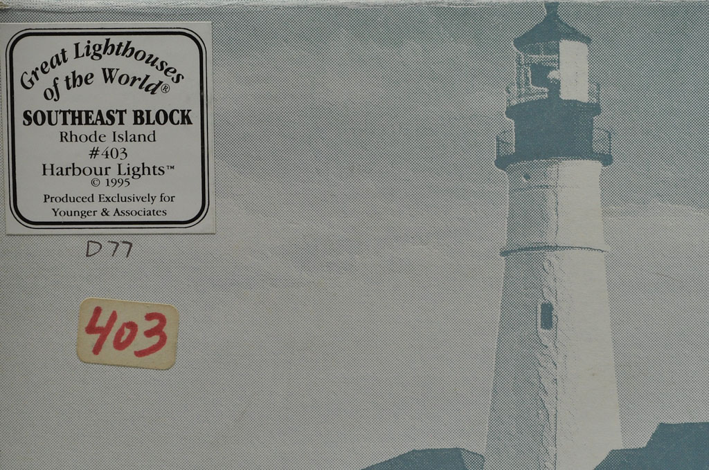 Southeast Block, RI HL403 D77 1995 Harbour Lights® - Click Image to Close