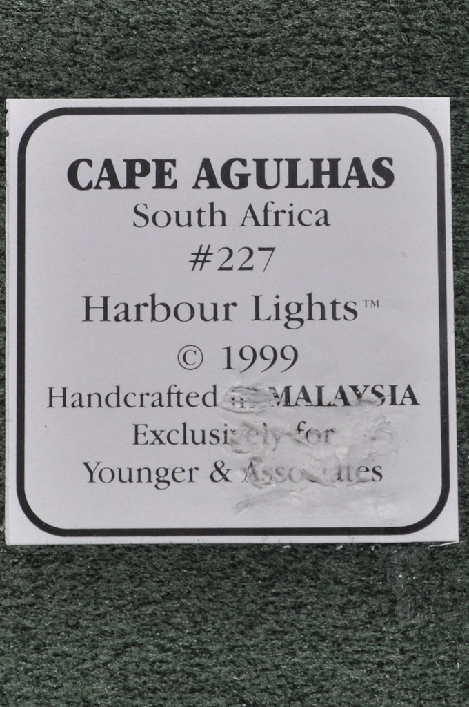 Cape Agulhas, South Africa Lighthouse HL227 549/10000 1999 Harbo