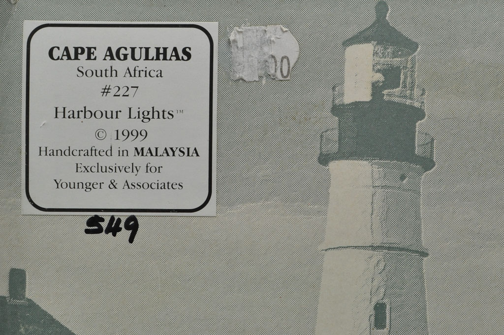 Cape Agulhas, South Africa Lighthouse HL227 549/10000 1999 Harbo - Click Image to Close