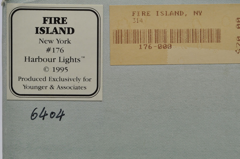 Fire Island, NY Lighthouse HL176 #6404 1995 Harbour Lights® - Click Image to Close