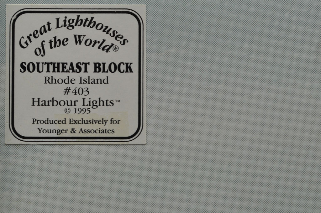 Southeast Block, RI HL403 A272 1995 Harbour Lights® - Click Image to Close