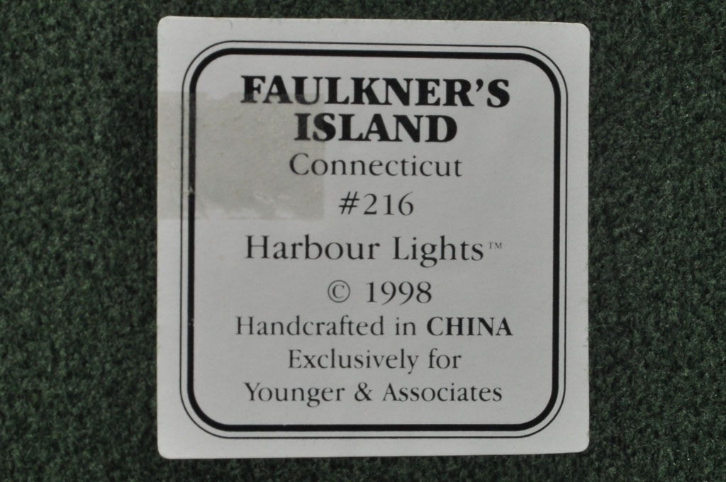 Faulkner's Island, CT HL216 3300/10000 1998 Harbour Lights® - Click Image to Close