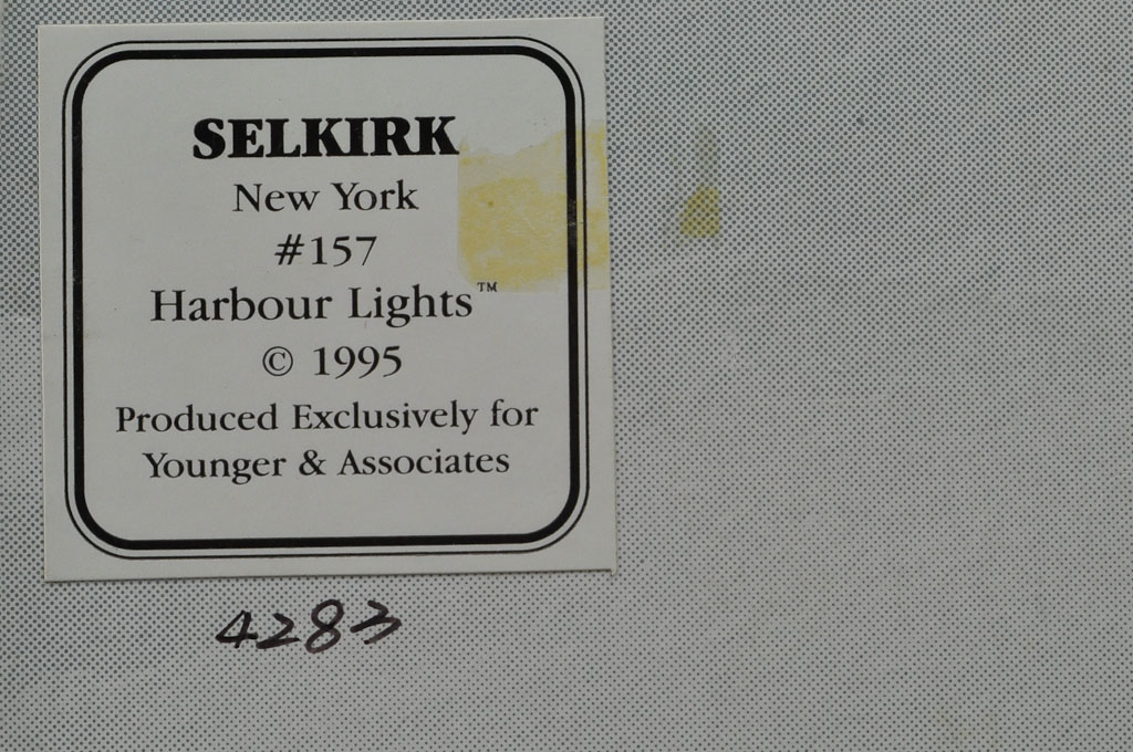 Selkirk, NY HL157 4283/9500 1995 Harbour Lights® - Click Image to Close