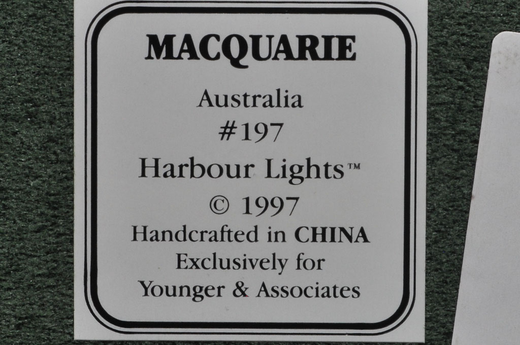 Macquarie, Australia Lighthouse HL197 #2887/9500 1997 - Click Image to Close