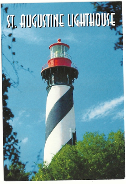 St. Augustine Lighthouse Postcard HPM-052 (FL)