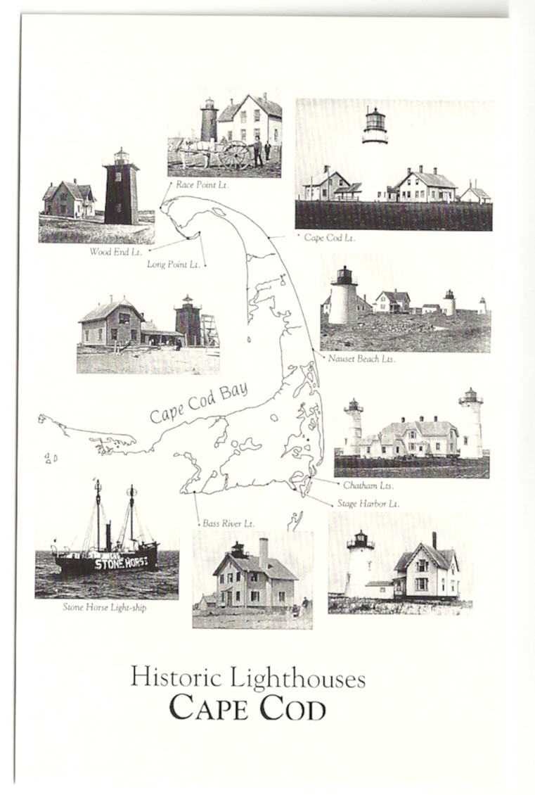 Historic Cape Cod (MA) Lighthouses Postcard