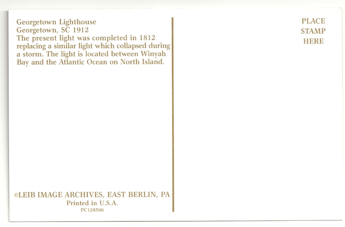 Georgetown Lighthouse Postcard (SC)
