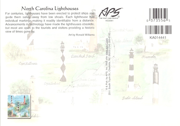 North Carolina Lighthouses Postcard KA014441 (NC) - Click Image to Close