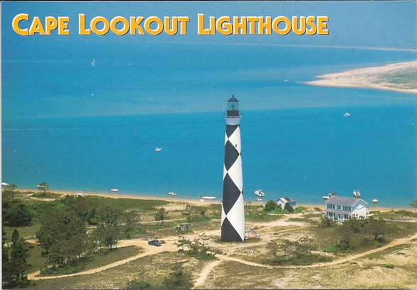 Cape Lookout Lighthouse Postcard (NC) - Click Image to Close