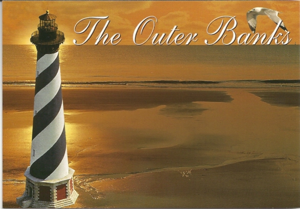 Thomas Kinkade Dealer Postcard North Carolina Lighthouse Cape Hatteras Light 