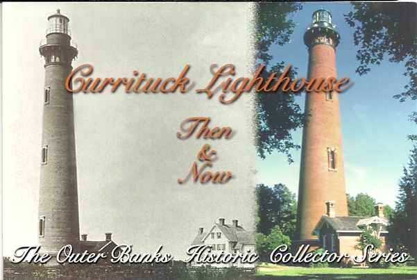 Currituck Beach Lighthouse Then & Now Postcard (NC)