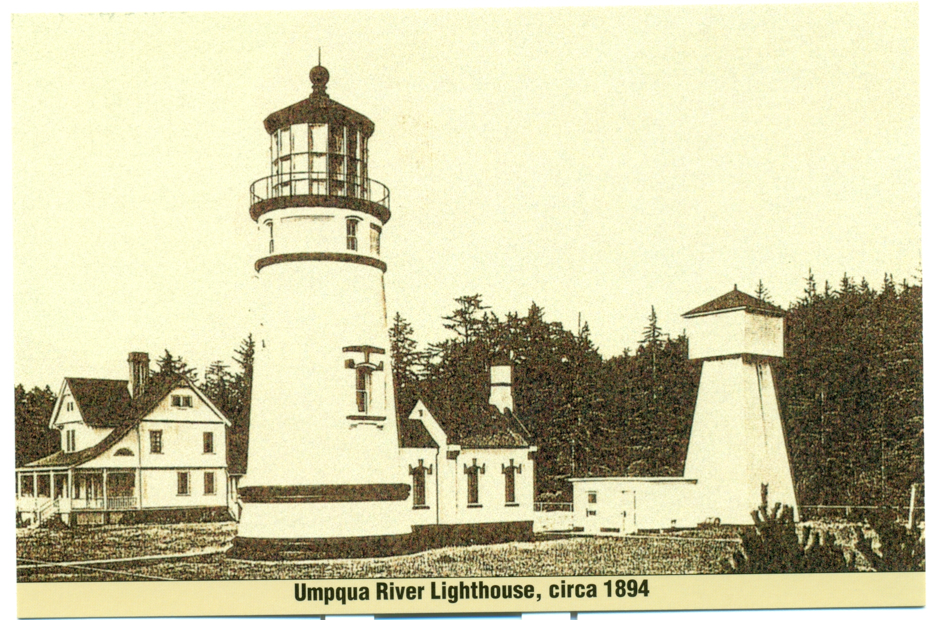 Umpqua River Lighthouse Postcard #927 (OR) - Click Image to Close