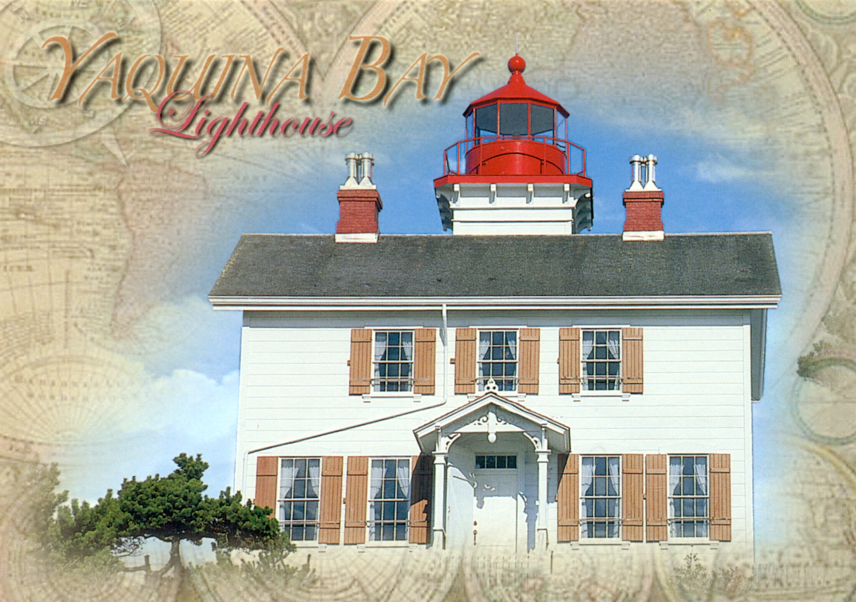 Yaquina Bay Lighthouse Postcard #1704(OR)