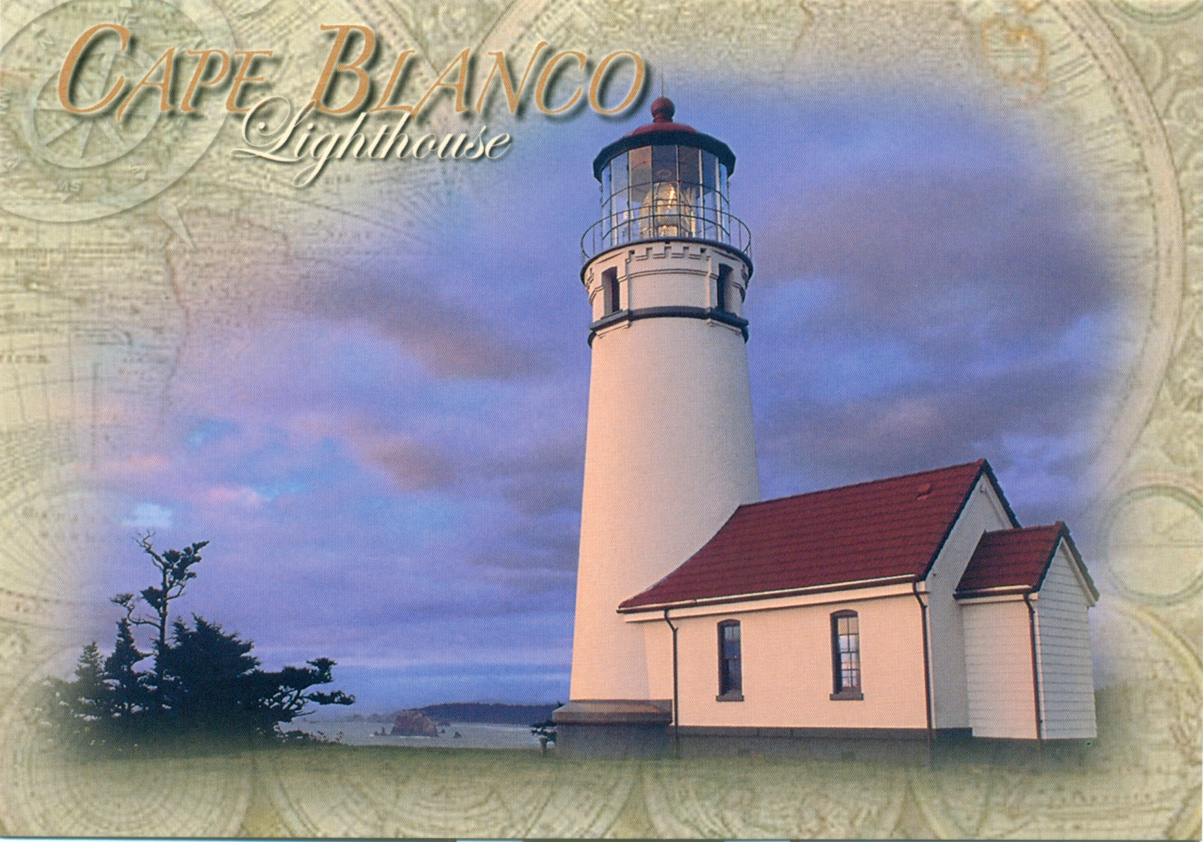 Cape Blanco Lighthouse Postcard #1709 (OR) - Click Image to Close