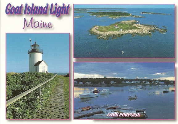 Goat Island Lighthouse Postcard MS 558A (ME) - Click Image to Close