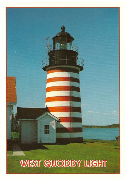 West Quoddy Head Lighthouse Postcard MS 296 (ME)