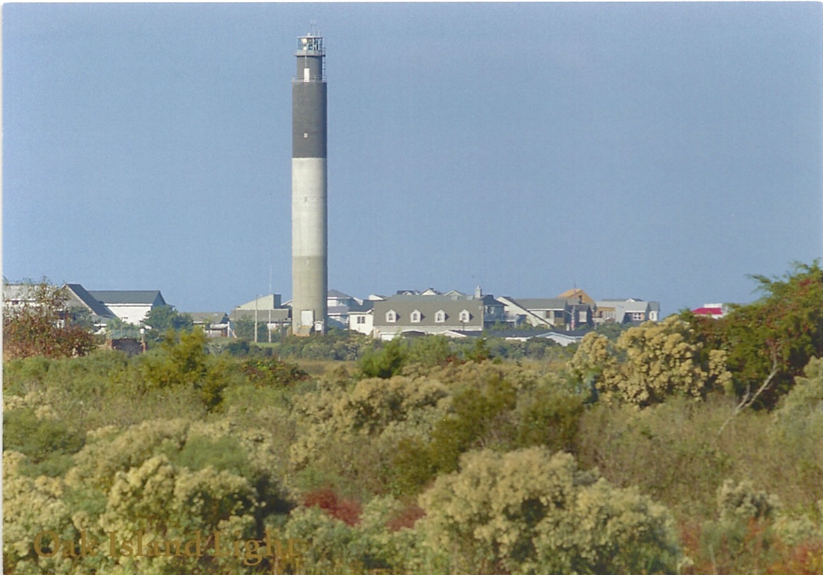 Oak Island Lighthouse Postcard 47966 (NC)