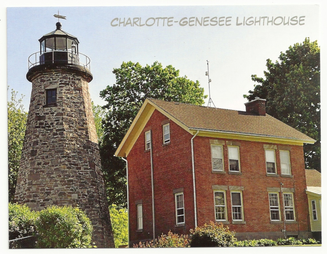 Charlotte Genesee Lighthouse Postcard STL-001 (NY)