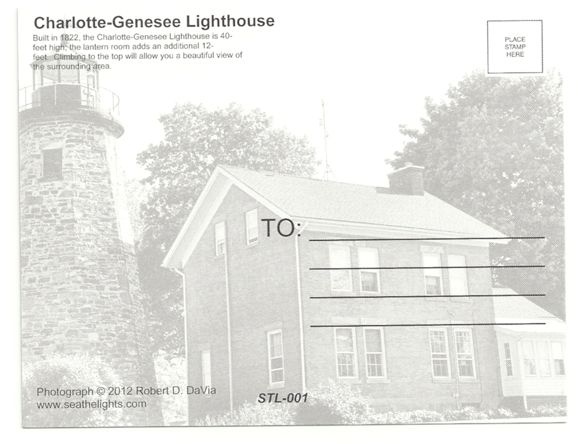 Charlotte Genesee Lighthouse Postcard STL-001 (NY) - Click Image to Close