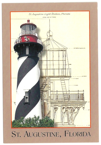 St. Augustine Lighthouse Postcard HPM-006 (FL) - Click Image to Close