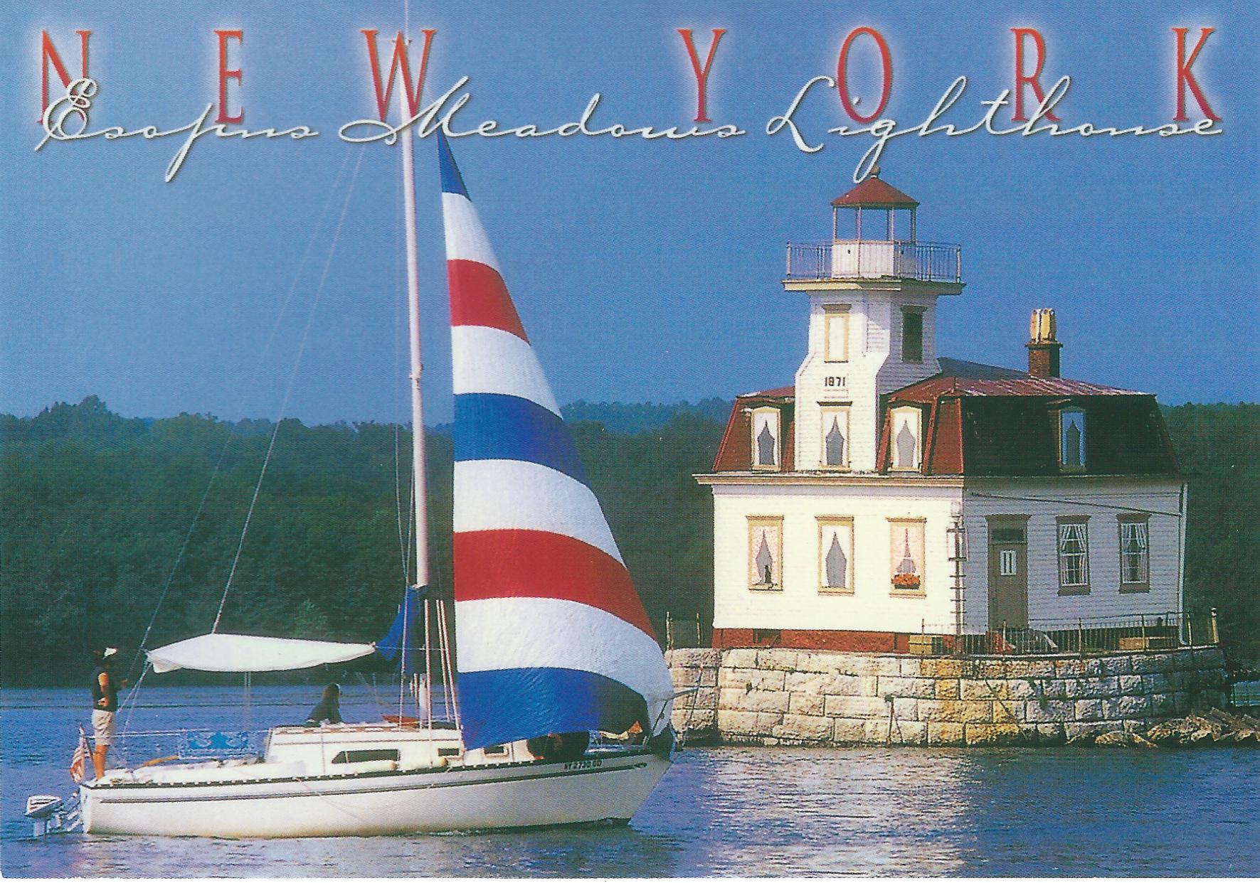 Esopus Meadows Lighthouse Postcard NY-621(NY)