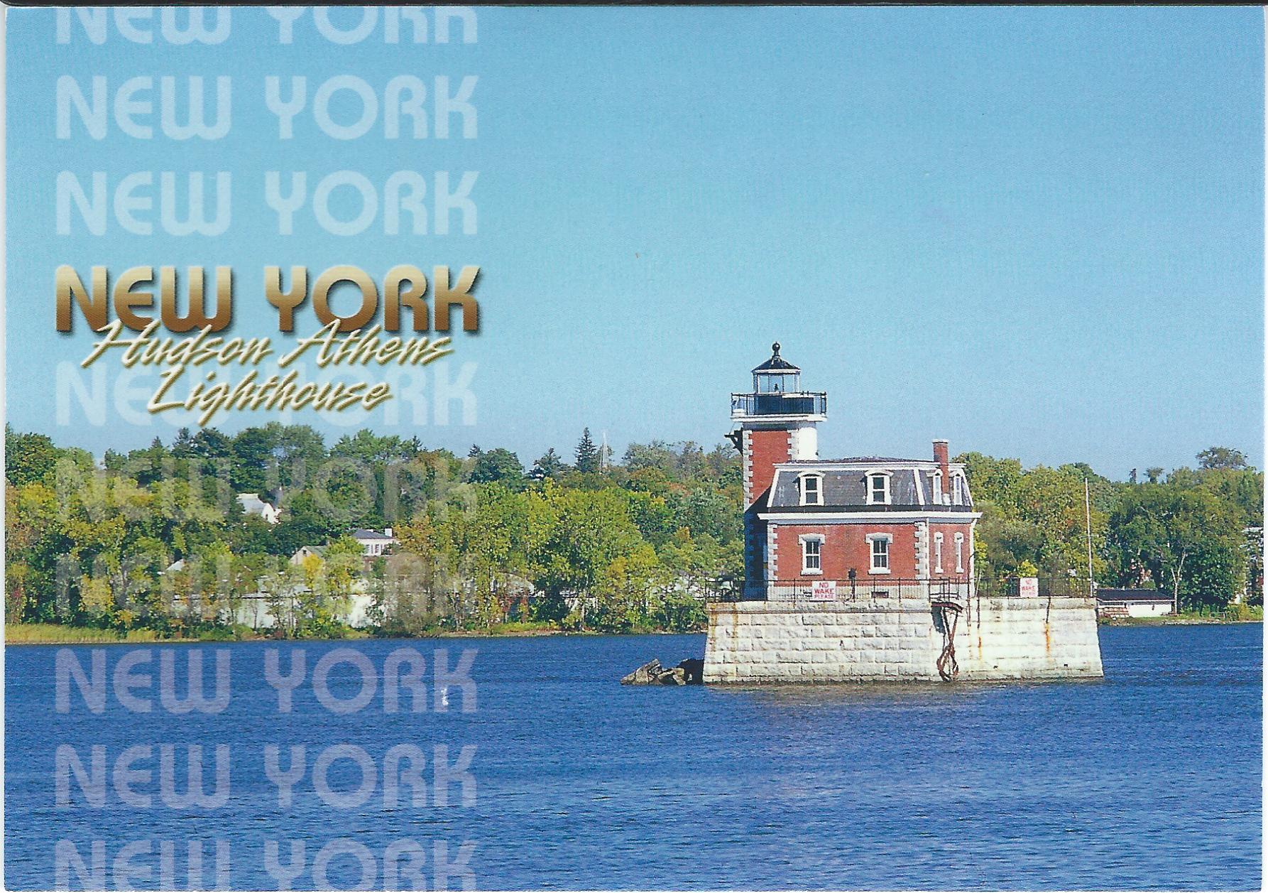 Hudson-Athens Lighthouse Postcard NY-561 (NY) Hudson-Athens Lighthouse Postcard NY-561 (NY)
