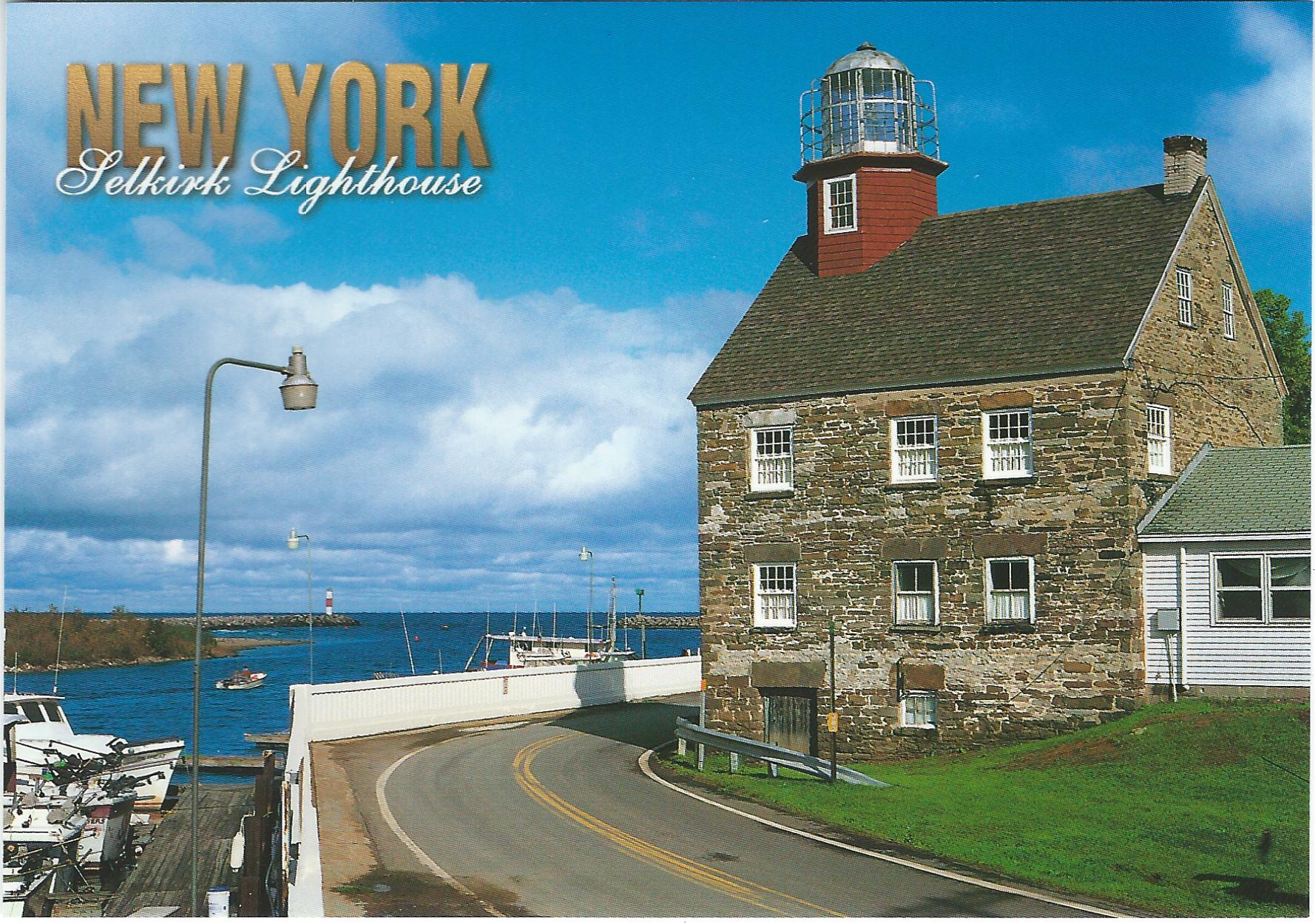 Selkirk Lighthouse Postcard NY-108 (NY) - Click Image to Close