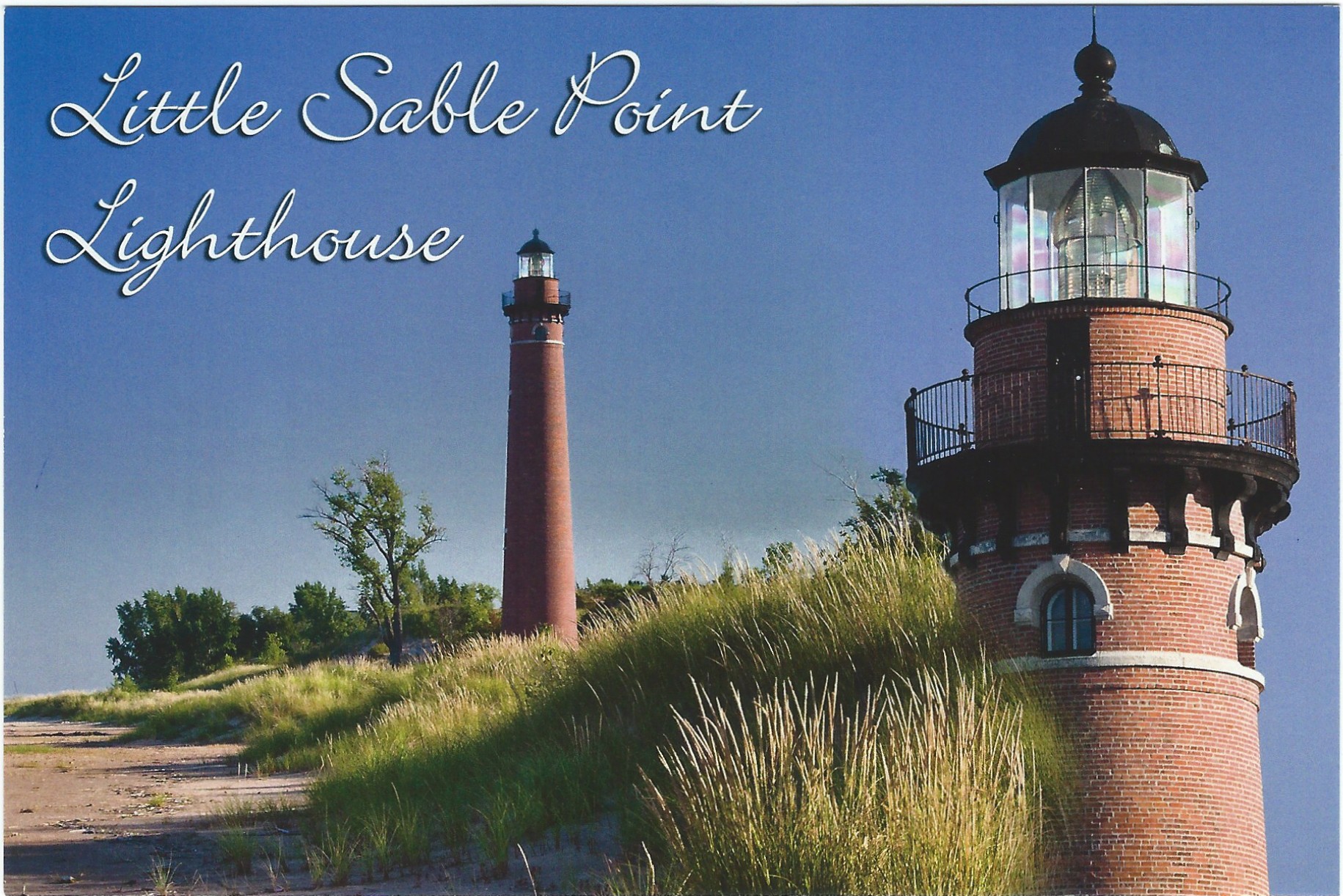Little Sable Point Lighthouse Postcard 11074s (MI)