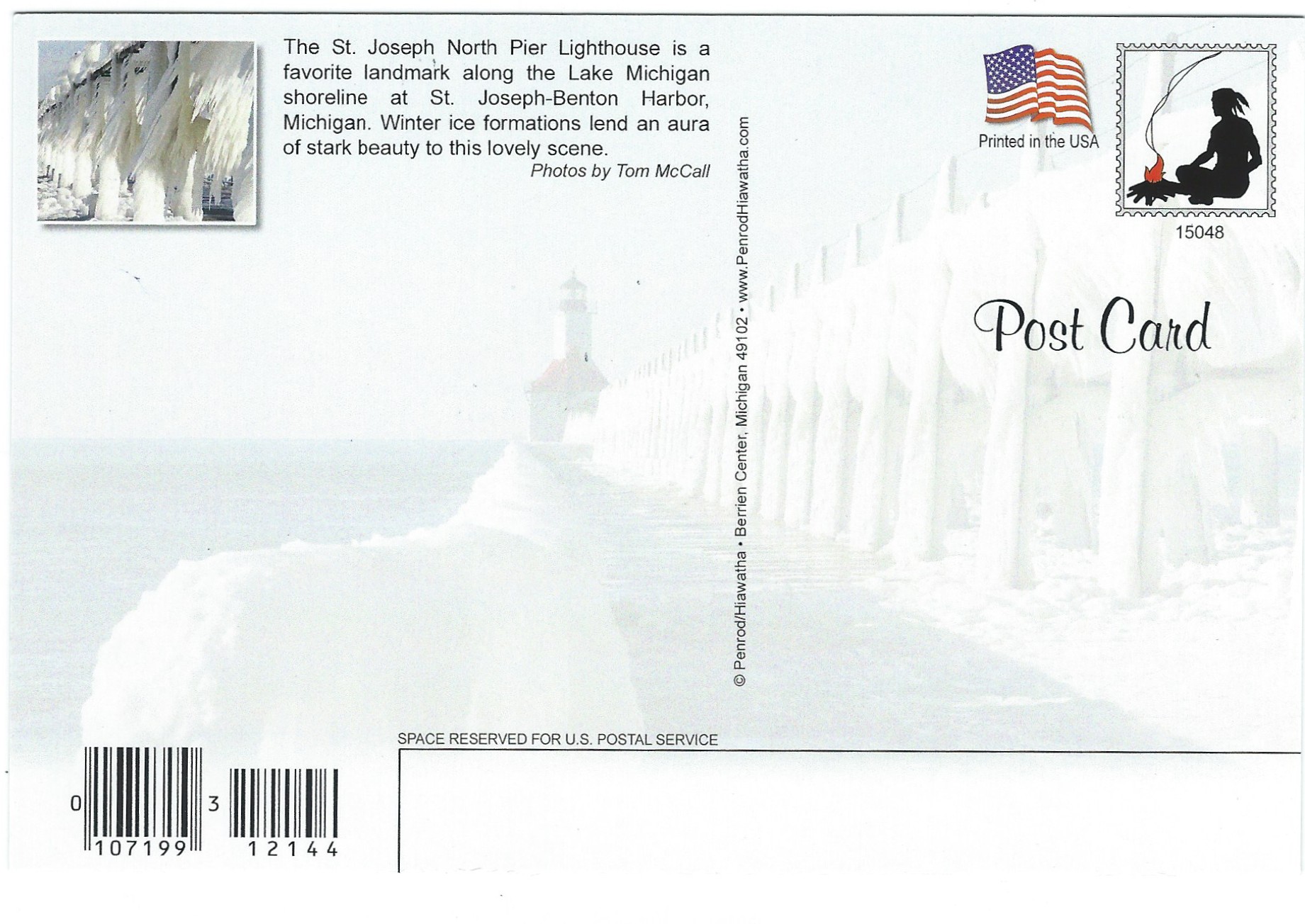 St. Joseph North Pier Lighthouse Postcard 15048 (MI) - Click Image to Close