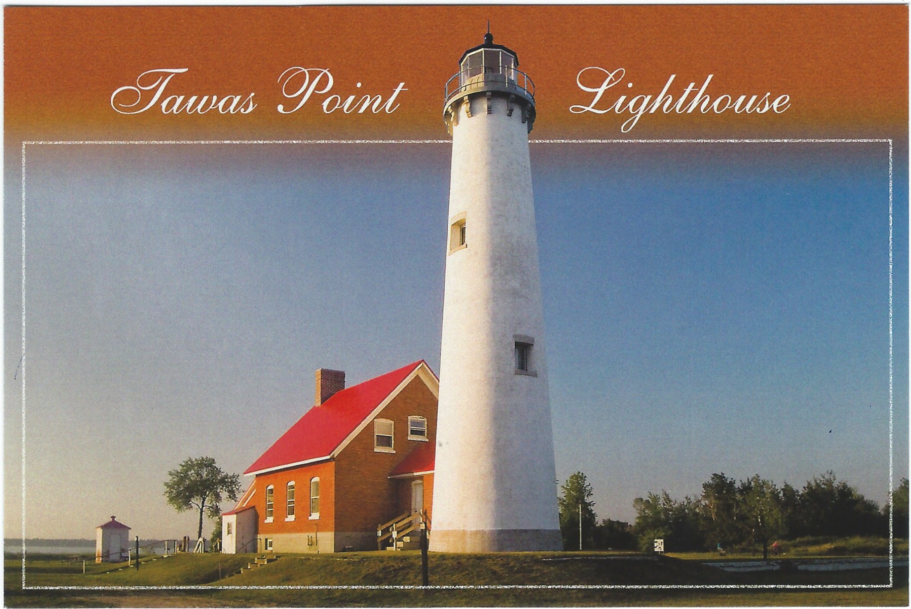 Tawas Point Lighthouse Postcard 12056s (MI)