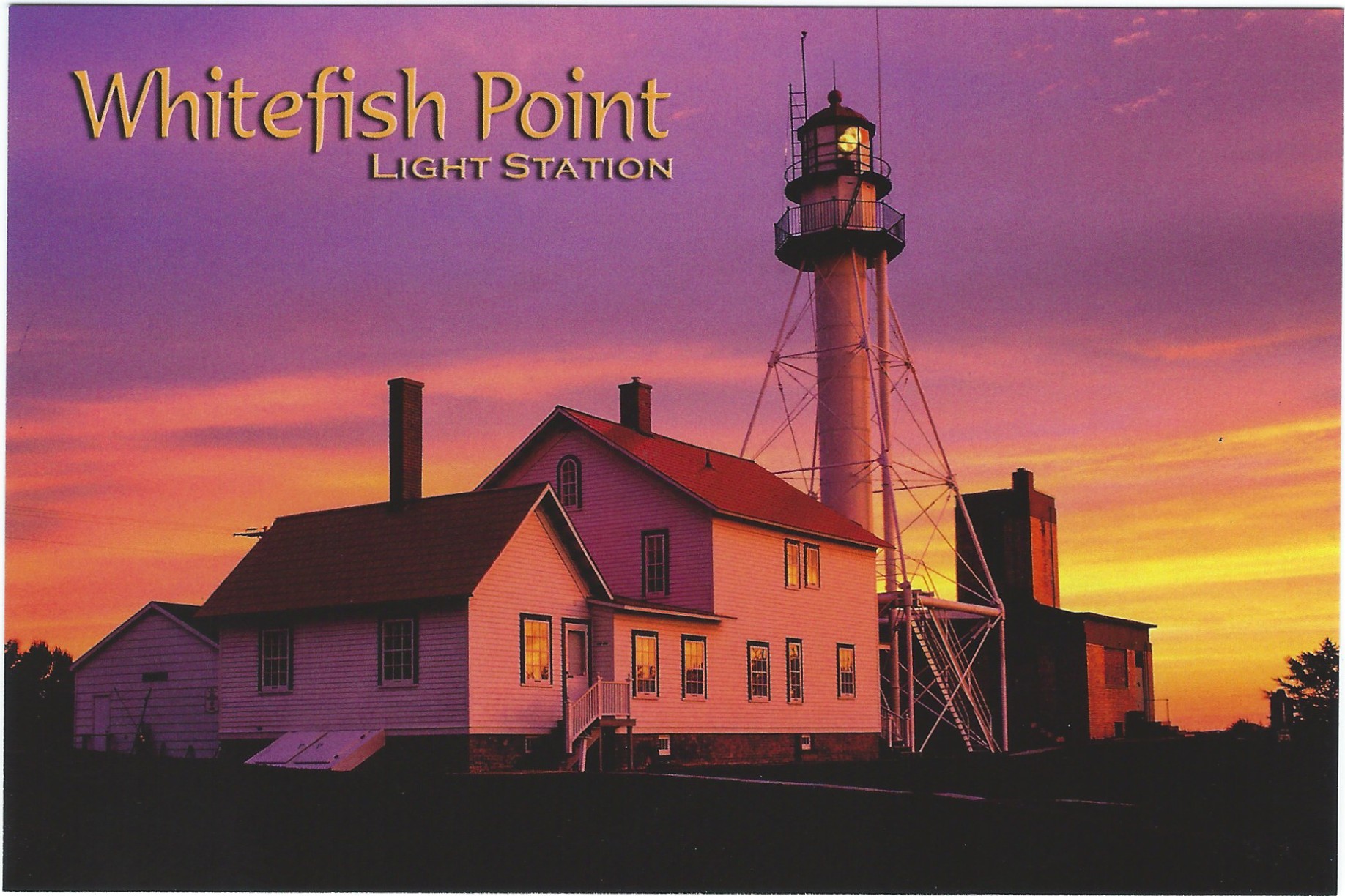Whitefish Point Light Station Postcard 15042 (MI)