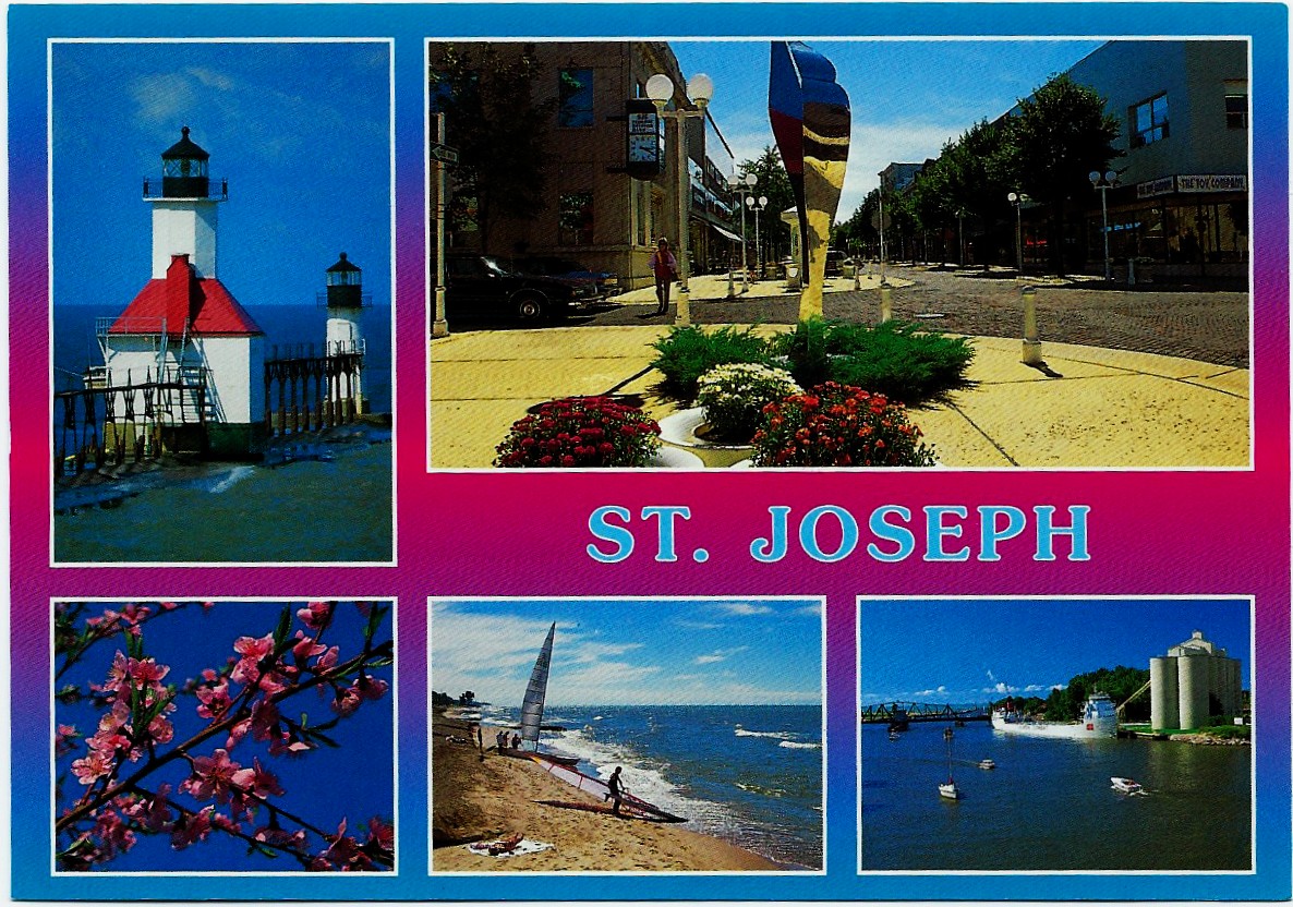 St. Joseph Lighthouse Multi-view Postcard 2110 - Click Image to Close