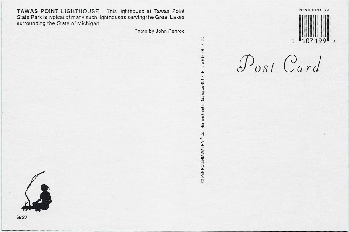 Tawas Point Lighthouse Postcard 5827 - Click Image to Close